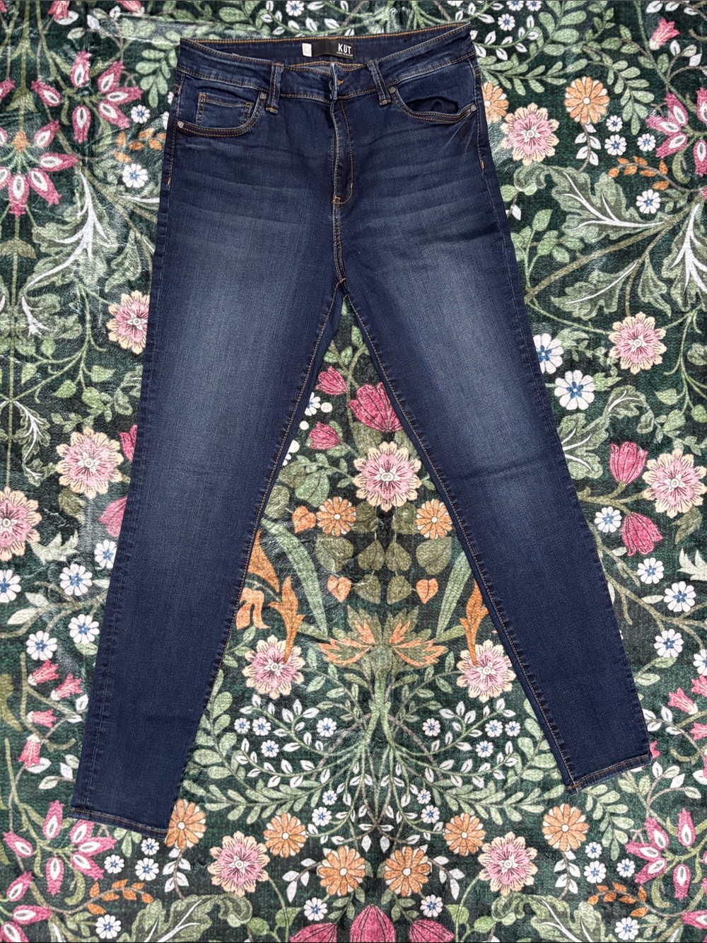 Kut from the Kloth Indigo High-Rise Skinny Jeans